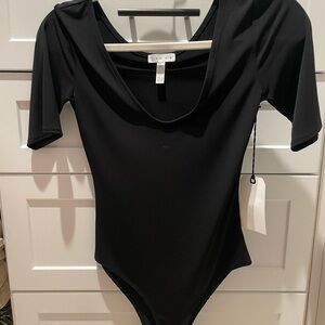 NWT‼️ Leith Black Crewneck Bodysuit size XS